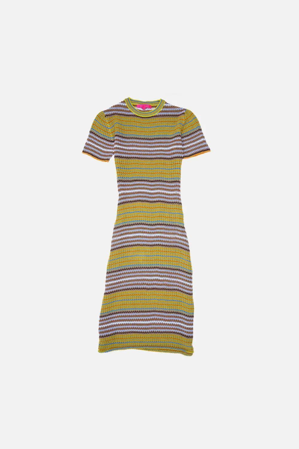 Women The Elder Statesman Nova Net Stripe Midi Dress
