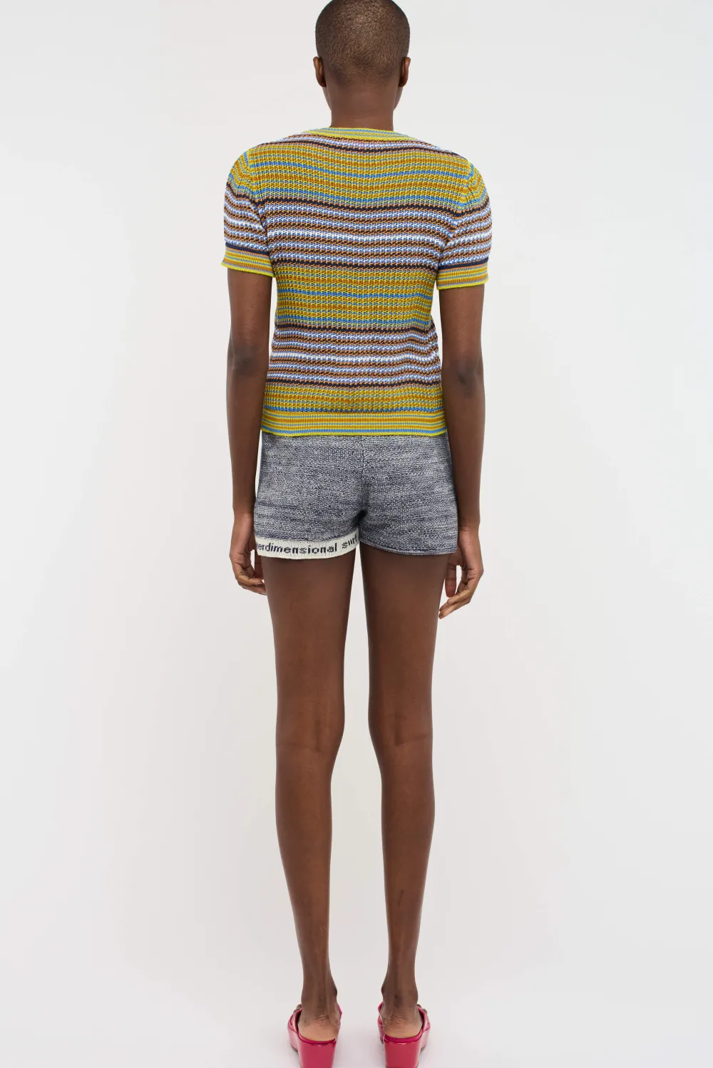 Women The Elder Statesman Nova Net Stripe Women's Top