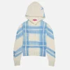 Women The Elder Statesman Plaid Dye Women's Zip Hoodie