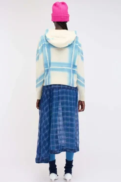 Women The Elder Statesman Plaid Dye Women's Zip Hoodie