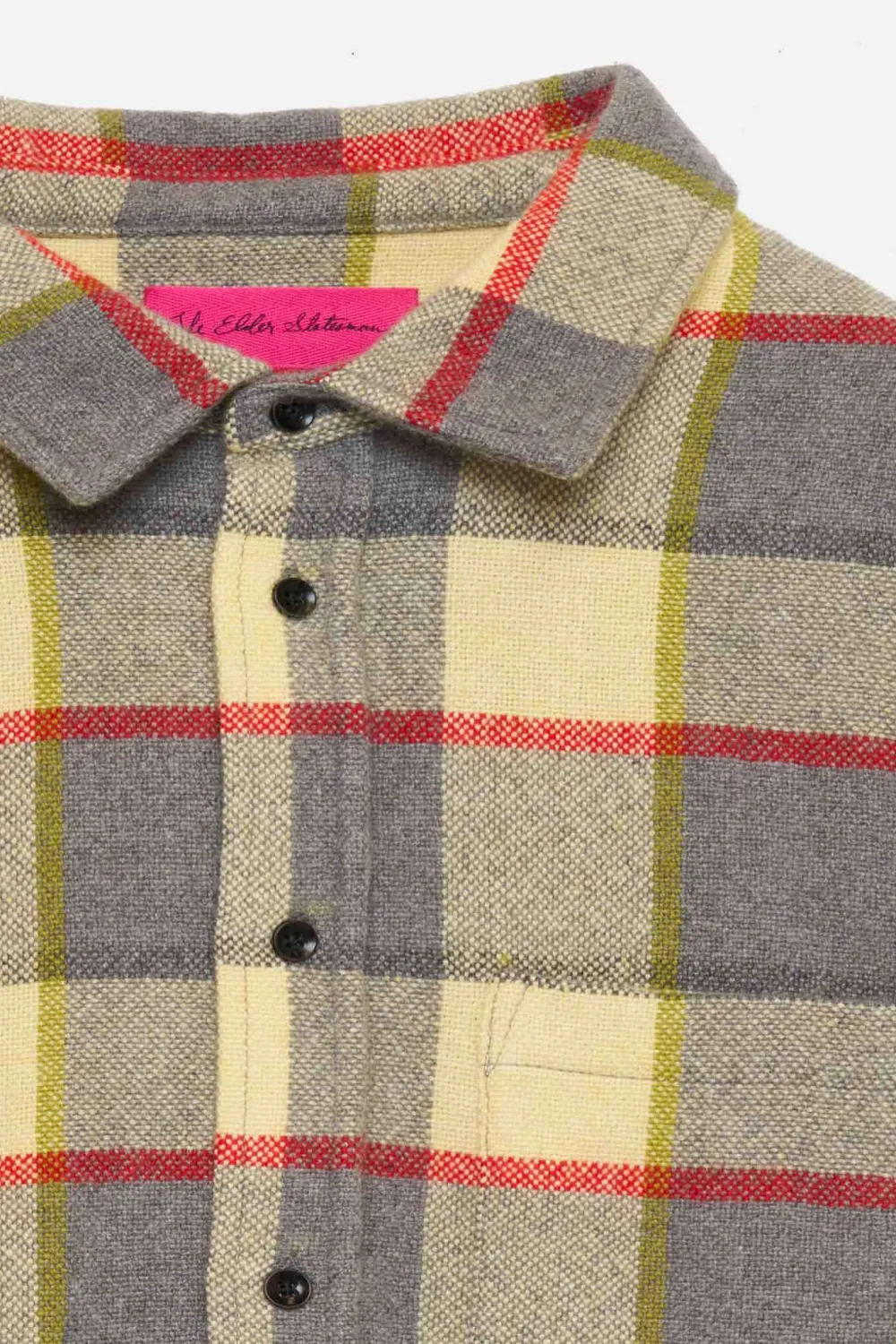 The Elder Statesman Plaid Woven Overshirt