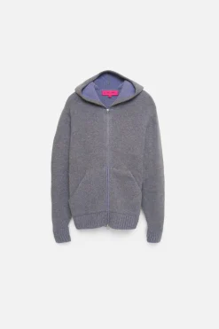 The Elder Statesman Plaited Zip Hoodie