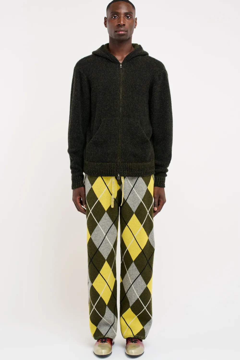 The Elder Statesman Plaited Zip Hoodie