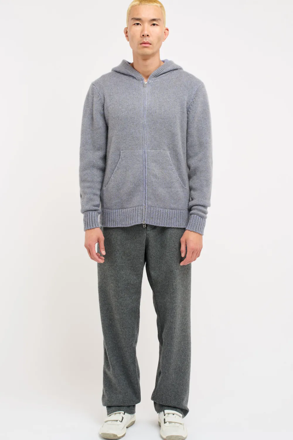 The Elder Statesman Plaited Zip Hoodie