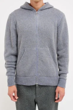 The Elder Statesman Plaited Zip Hoodie