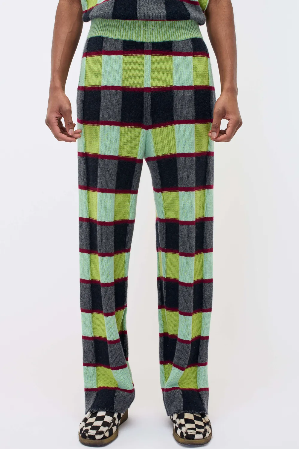 The Elder Statesman Promotion Plaid Lounge Pant