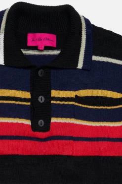 The Elder Statesman Rad Stripe Scally Polo