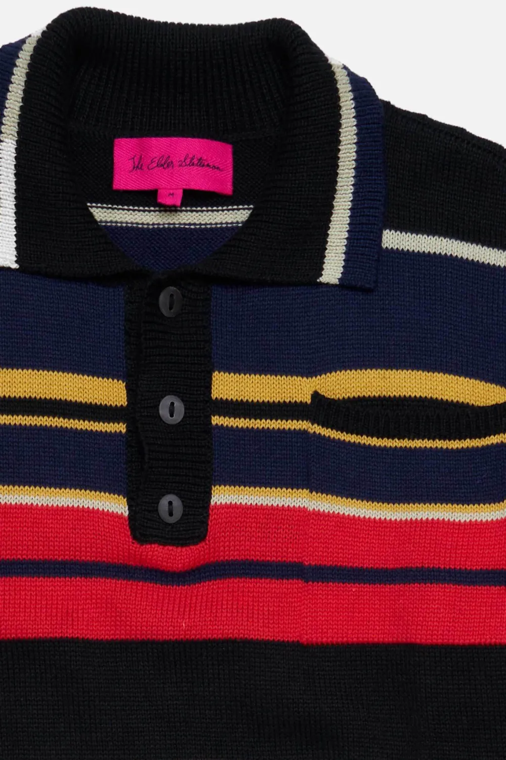The Elder Statesman Rad Stripe Scally Polo