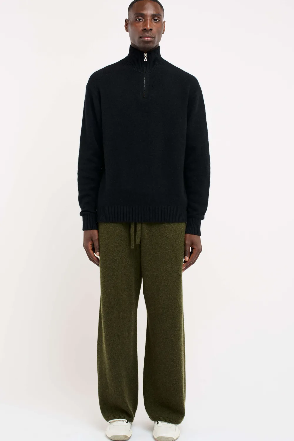 The Elder Statesman Relaxed Half Zip
