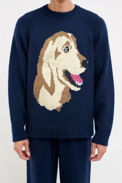 The Elder Statesman Retriever Raglan Crew