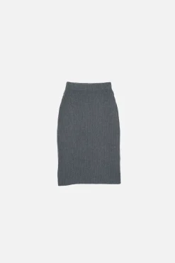 Women The Elder Statesman Ribbed Pencil Skirt