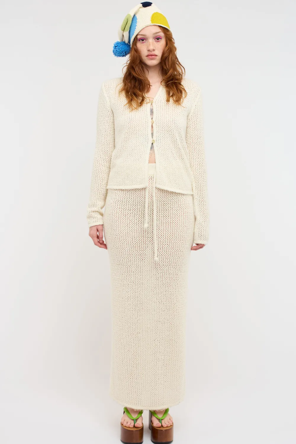 Women The Elder Statesman Selerino Net Skirt