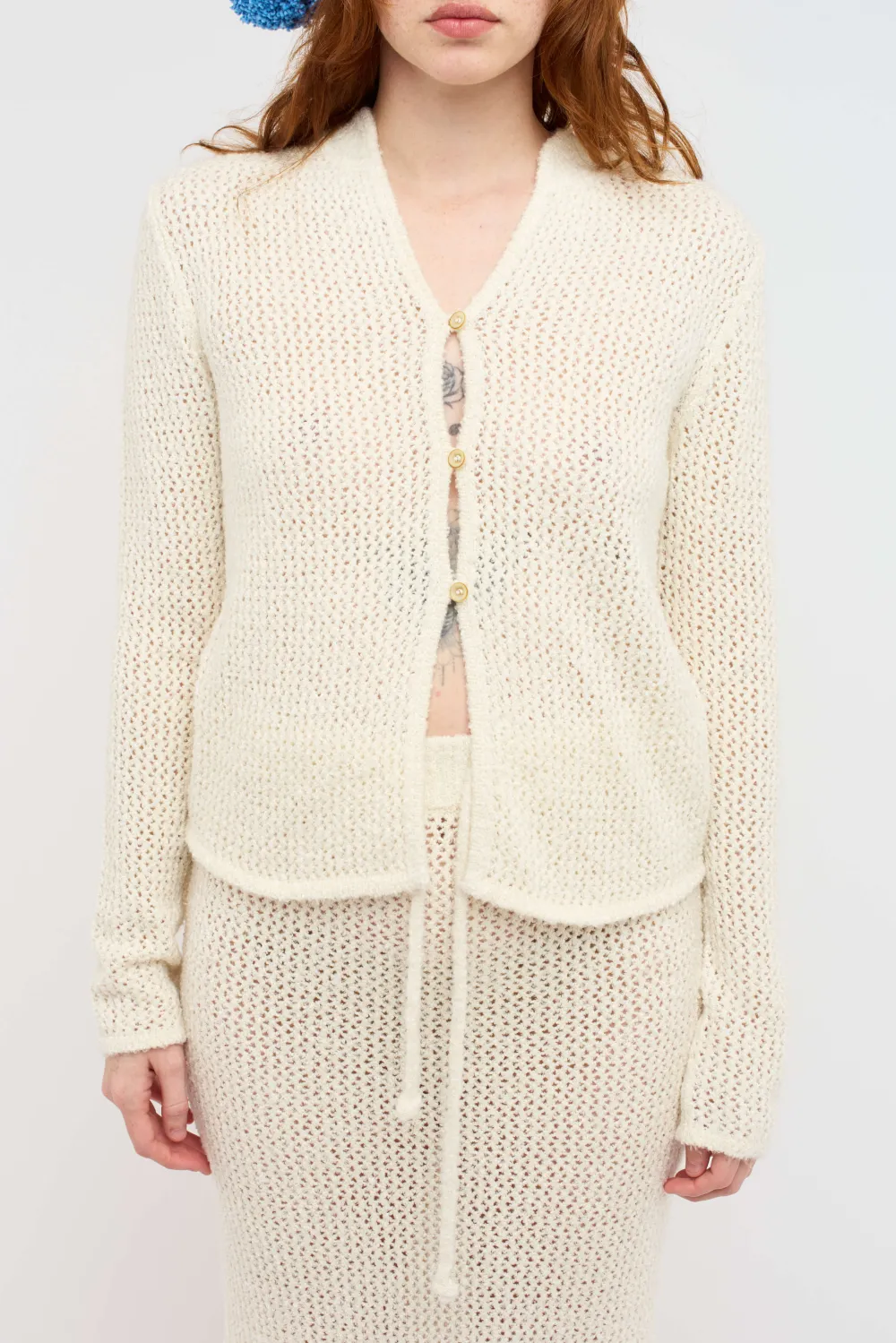 Women The Elder Statesman Selerino Net Women's Cardigan