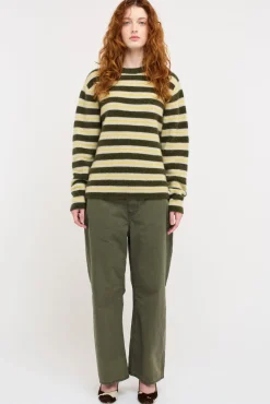 Women The Elder Statesman Sinful Stripe Women's Crew