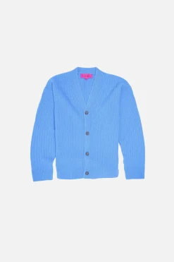 Women The Elder Statesman Spliced Rib Cardigan