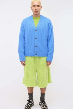 Women The Elder Statesman Spliced Rib Cardigan