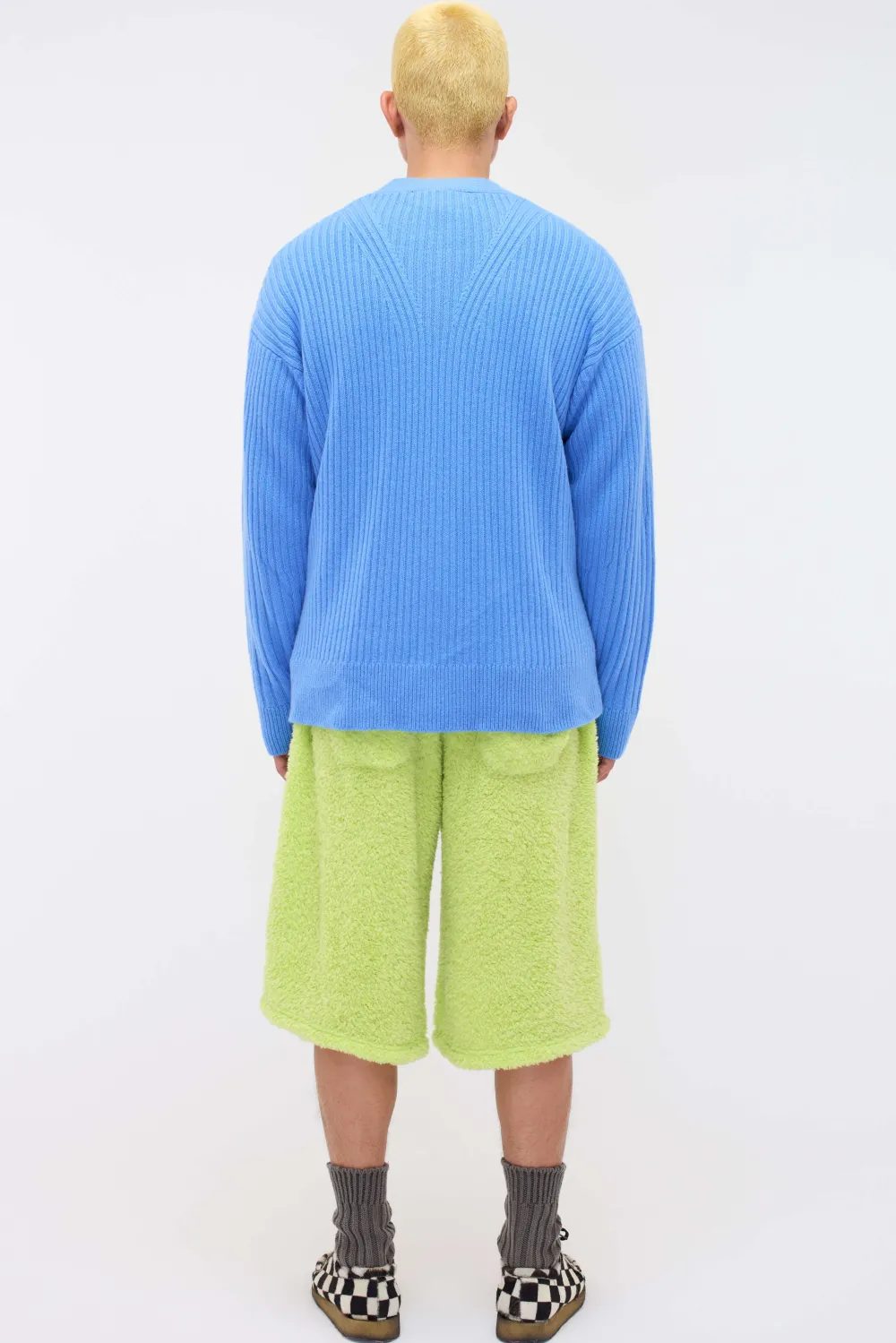 Women The Elder Statesman Spliced Rib Cardigan