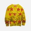 Women The Elder Statesman Star Sprayed Cardigan