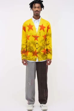 Women The Elder Statesman Star Sprayed Cardigan