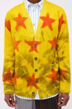 Women The Elder Statesman Star Sprayed Cardigan