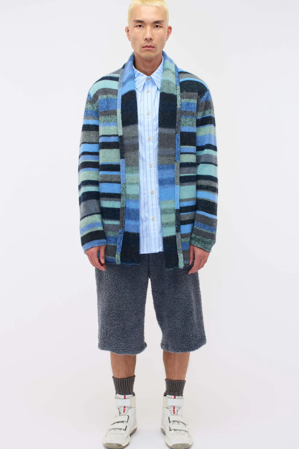 Women The Elder Statesman Stripe Italy Smoking Jacket