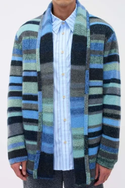 Women The Elder Statesman Stripe Italy Smoking Jacket