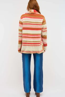 Women The Elder Statesman Stripe Italy Smoking Jacket