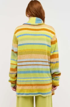 Women The Elder Statesman Stripe Italy Smoking Jacket