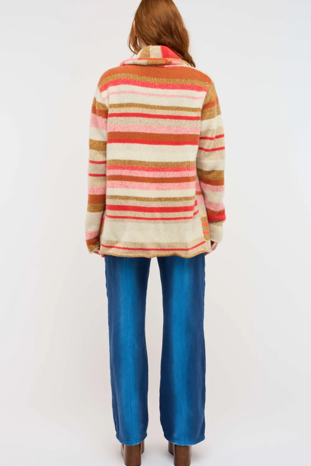 Women The Elder Statesman Stripe Italy Smoking Jacket