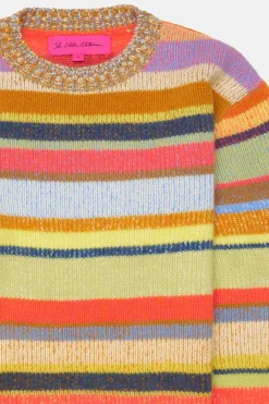 The Elder Statesman Stripe Super Soft Crew