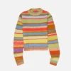 Women The Elder Statesman Stripe Super Soft Women's Crew