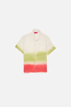 The Elder Statesman Sulfur Gradient Overshirt SS
