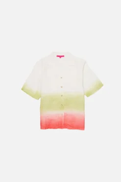 Women The Elder Statesman Sulfur Gradient Women's Shirt S/S