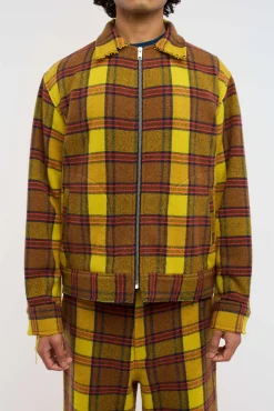 Women The Elder Statesman Sunshine Plaid Decon Jacket