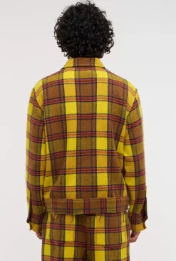 Women The Elder Statesman Sunshine Plaid Decon Jacket