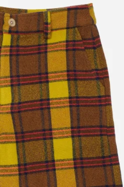 The Elder Statesman Sunshine Plaid Short