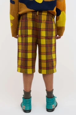 The Elder Statesman Sunshine Plaid Short