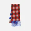 The Elder Statesman Thistle Gingham Scarf