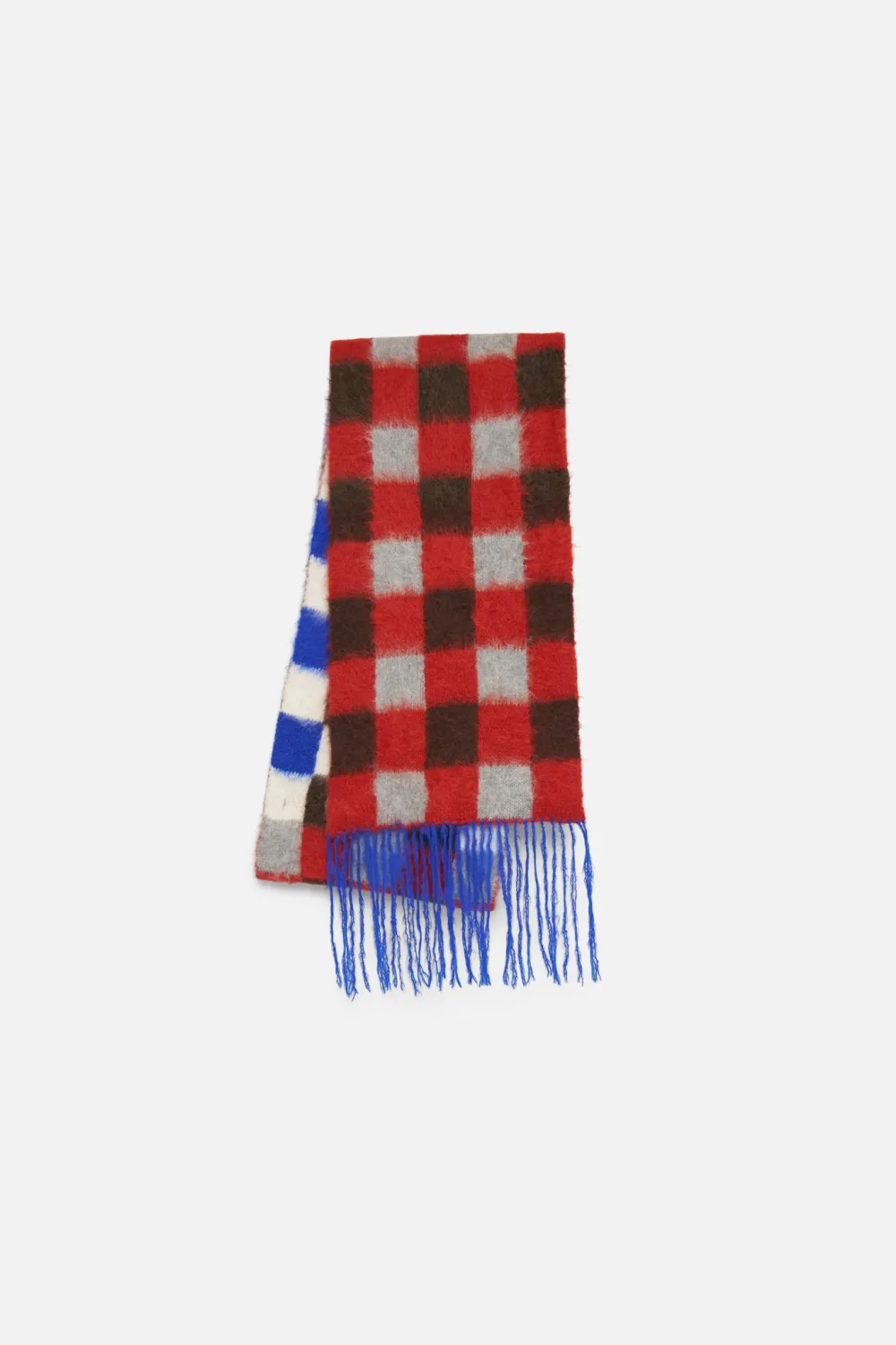 The Elder Statesman Thistle Gingham Scarf