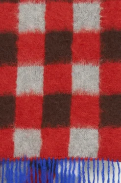 The Elder Statesman Thistle Gingham Scarf