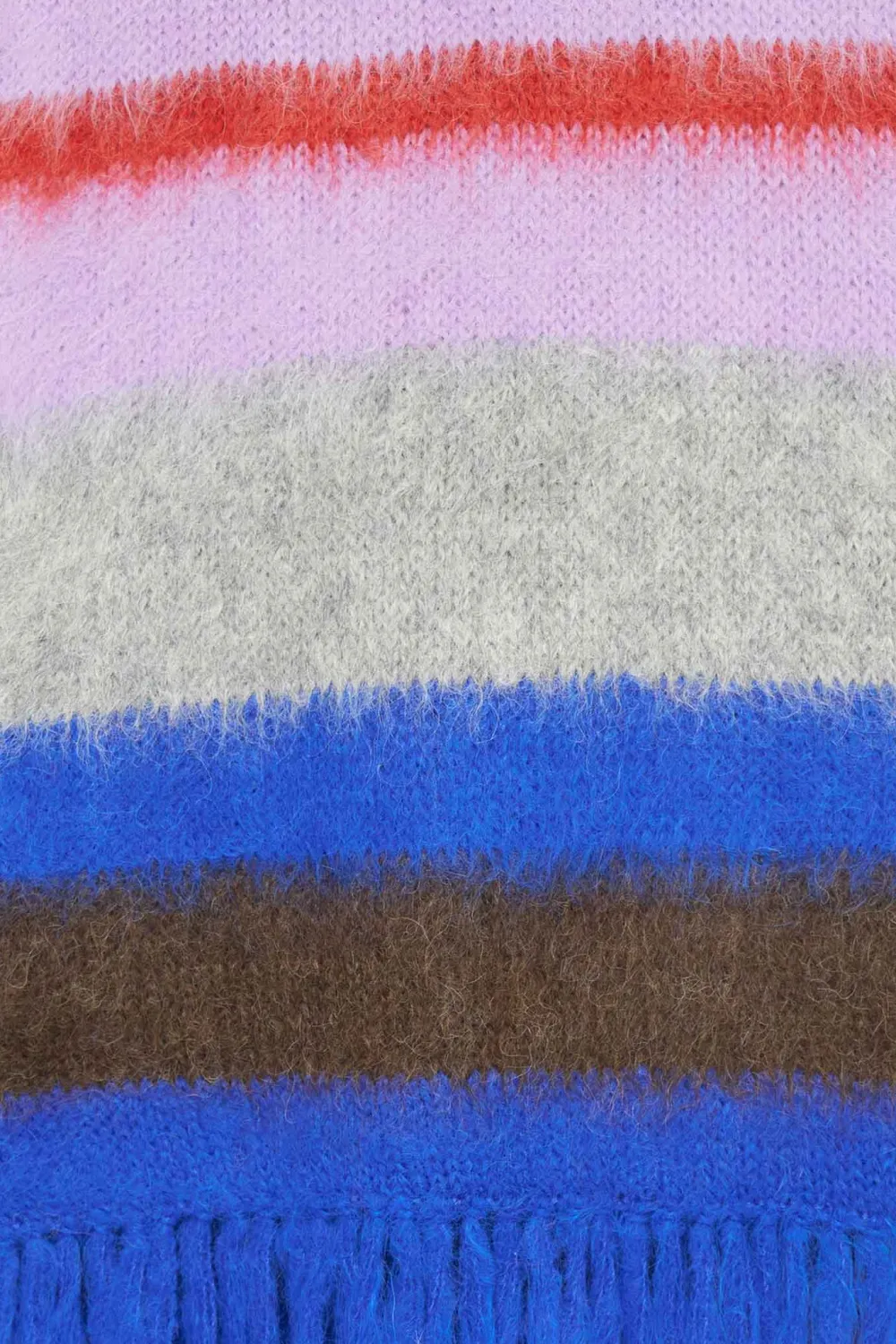 The Elder Statesman Thistle Nightcap Stripe Scarf