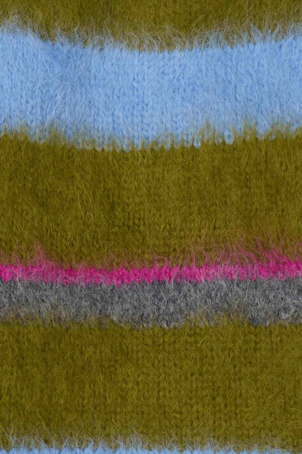 The Elder Statesman Thistle Stripe Giant Scarf