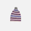 The Elder Statesman Thistle Vineyard Stripe Beanie