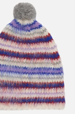 The Elder Statesman Thistle Vineyard Stripe Beanie