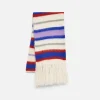 The Elder Statesman Thistle Vineyard Stripe Scarf