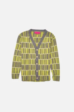 The Elder Statesman Variegated Plaid Cardigan