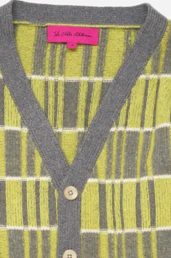 The Elder Statesman Variegated Plaid Cardigan