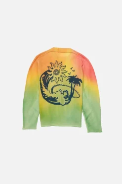 Women The Elder Statesman Wave Aura Women's Crew