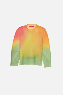 Women The Elder Statesman Wave Aura Women's Crew
