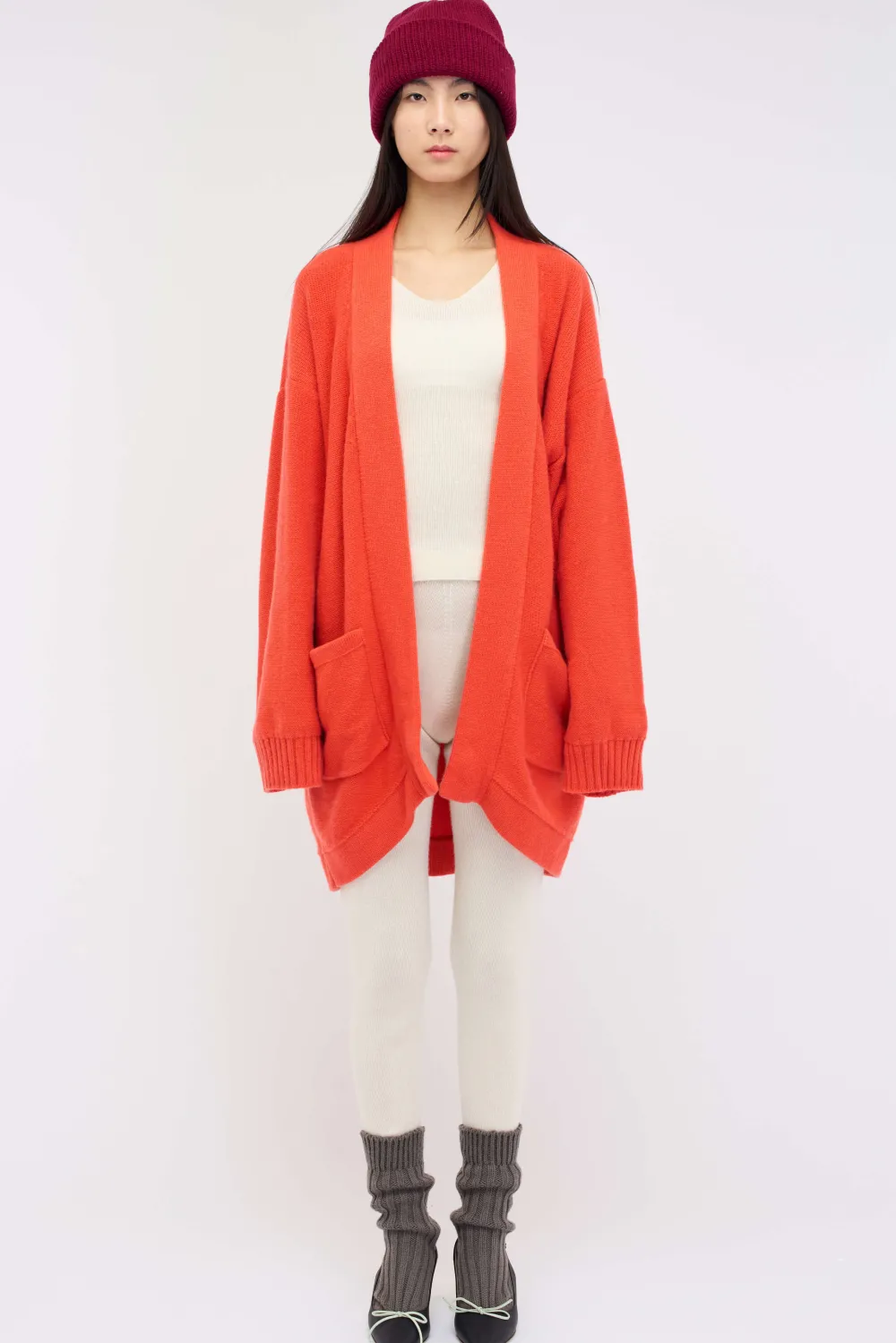 Women The Elder Statesman Women's Slouchy Cardigan